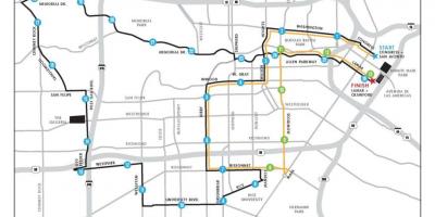 Mapa Houston maratoia