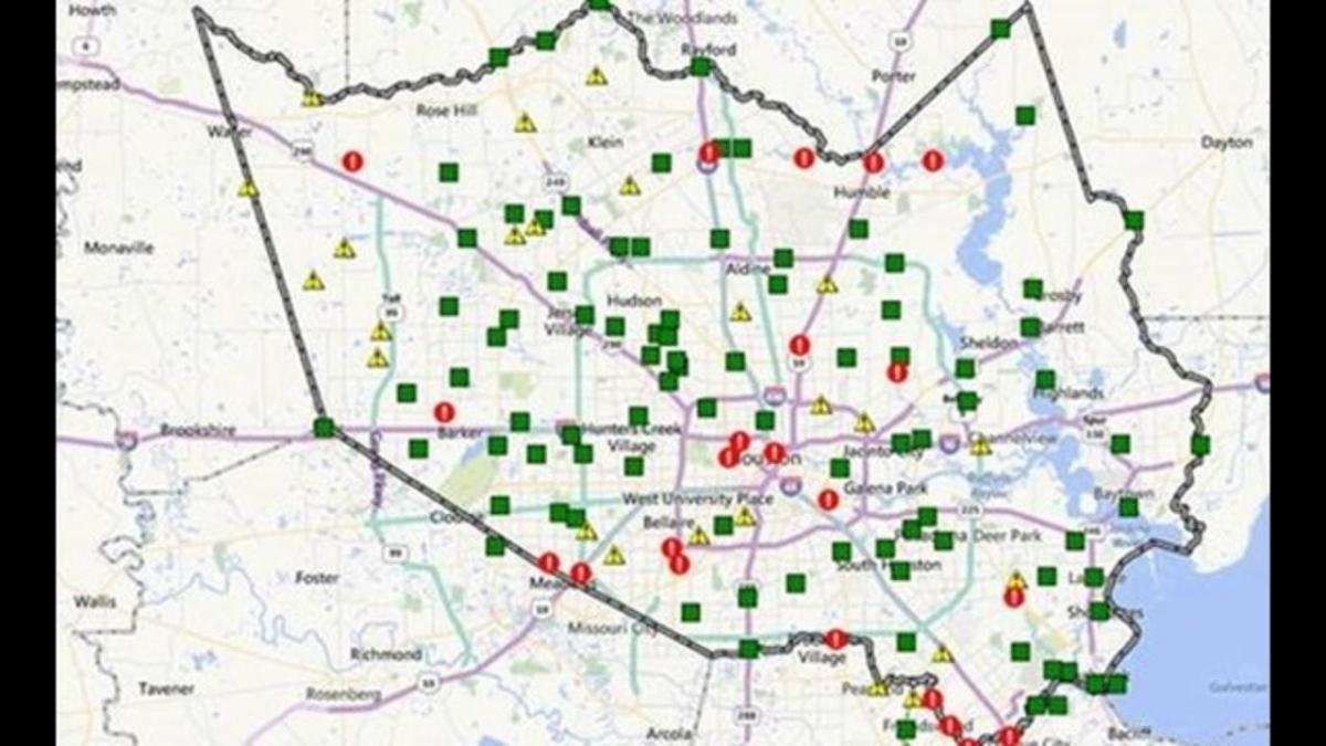 mapa gainezka arlo Houston