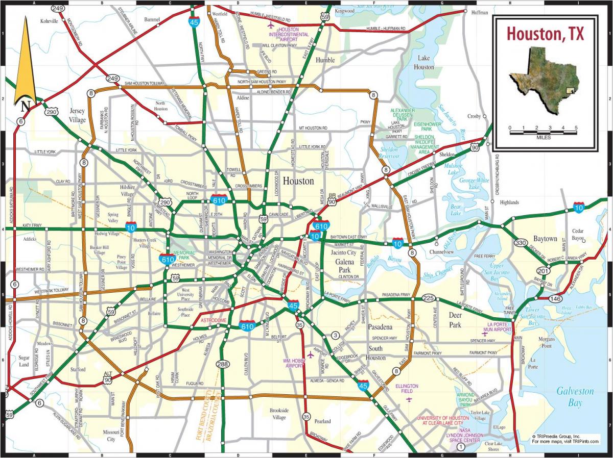 city of Houston mapa