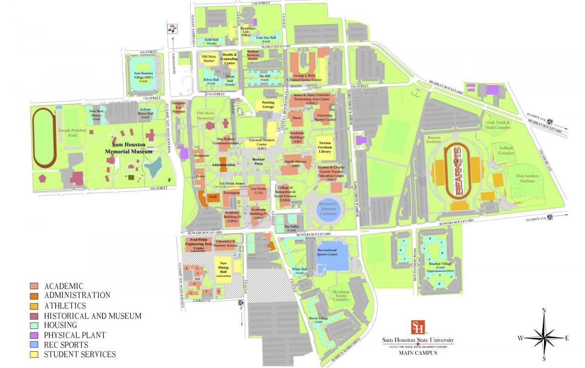 university of Houston mapa