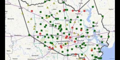 Mapa gainezka arlo Houston